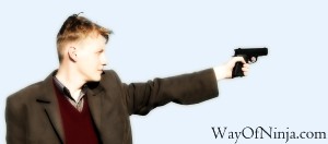 Man holding gun