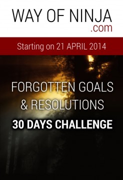 Forgotten Goals & Resolutions 30 Days Challenge