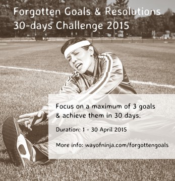 Forgotten Goals & Resolutions 30-day Challenge 2015