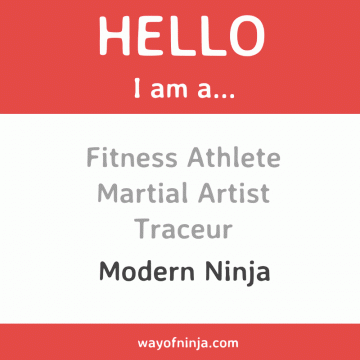 Hello I am a modern ninja, martial artist and athlete