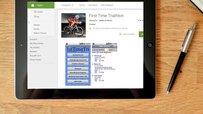 First Time Triathlon app