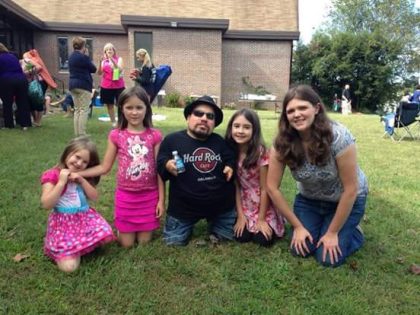 Larry McDonnell and his family