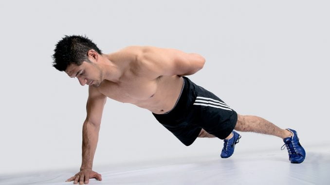 Calisthenics training - one-arm push up