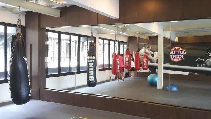 Boxing King Muay Thai - fourth floor training area with mirrors