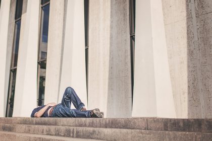 Lie down in public without explaining yourself to passersby. Feel the momentary fear of being judged evolve into the realization that no one cares, beyond cursory glances.